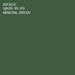 #3F5C41 - Mineral Green Color Image